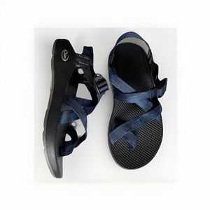 Chaco Z2 Classic Sandals Men's Size 8 Blue Black Toe Loop Vibram Outdoor Hiking